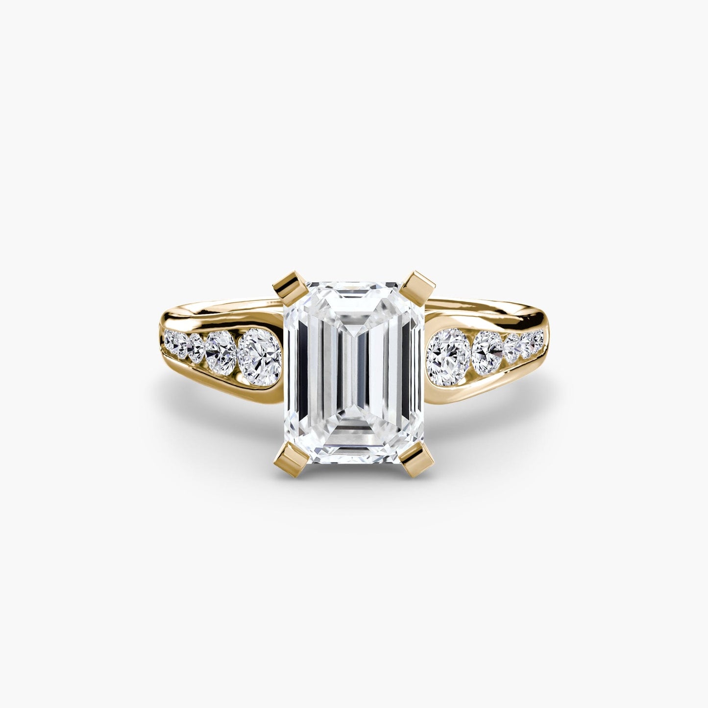 Solitaire with Pavé 2 setting Aces Jewellers 