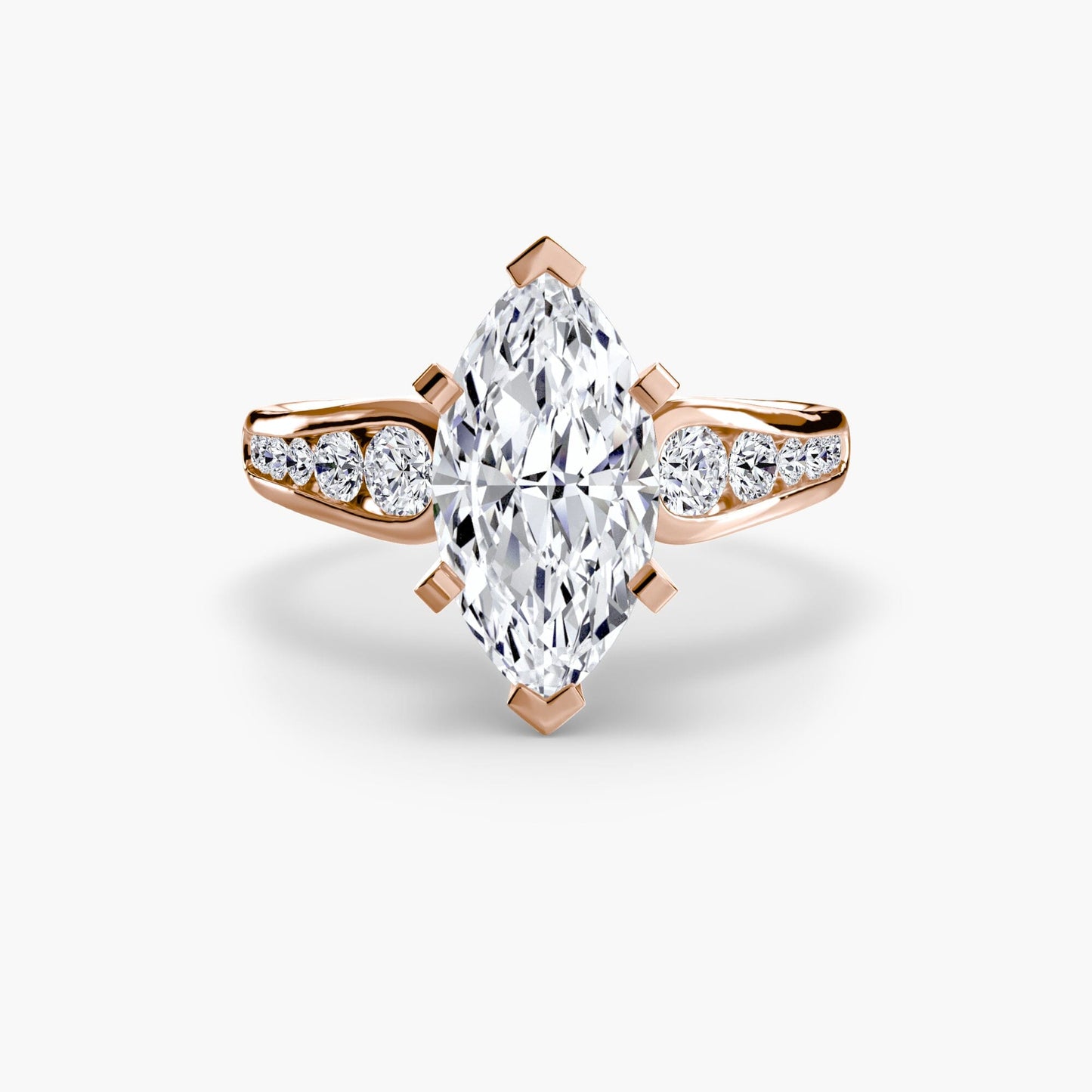 Solitaire with Pavé 2 setting Aces Jewellers 