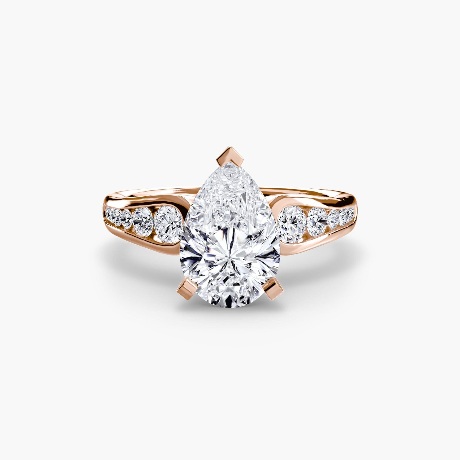 Solitaire with Pavé 2 setting Aces Jewellers 