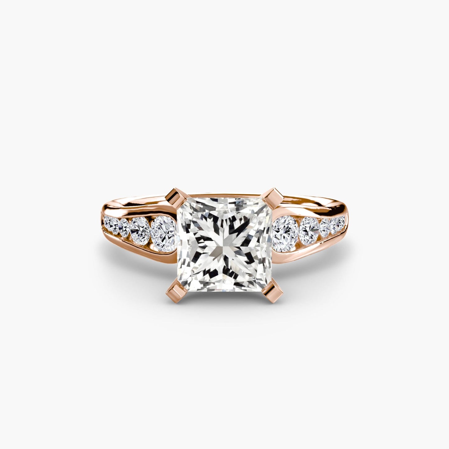 Solitaire with Pavé 2 setting Aces Jewellers 