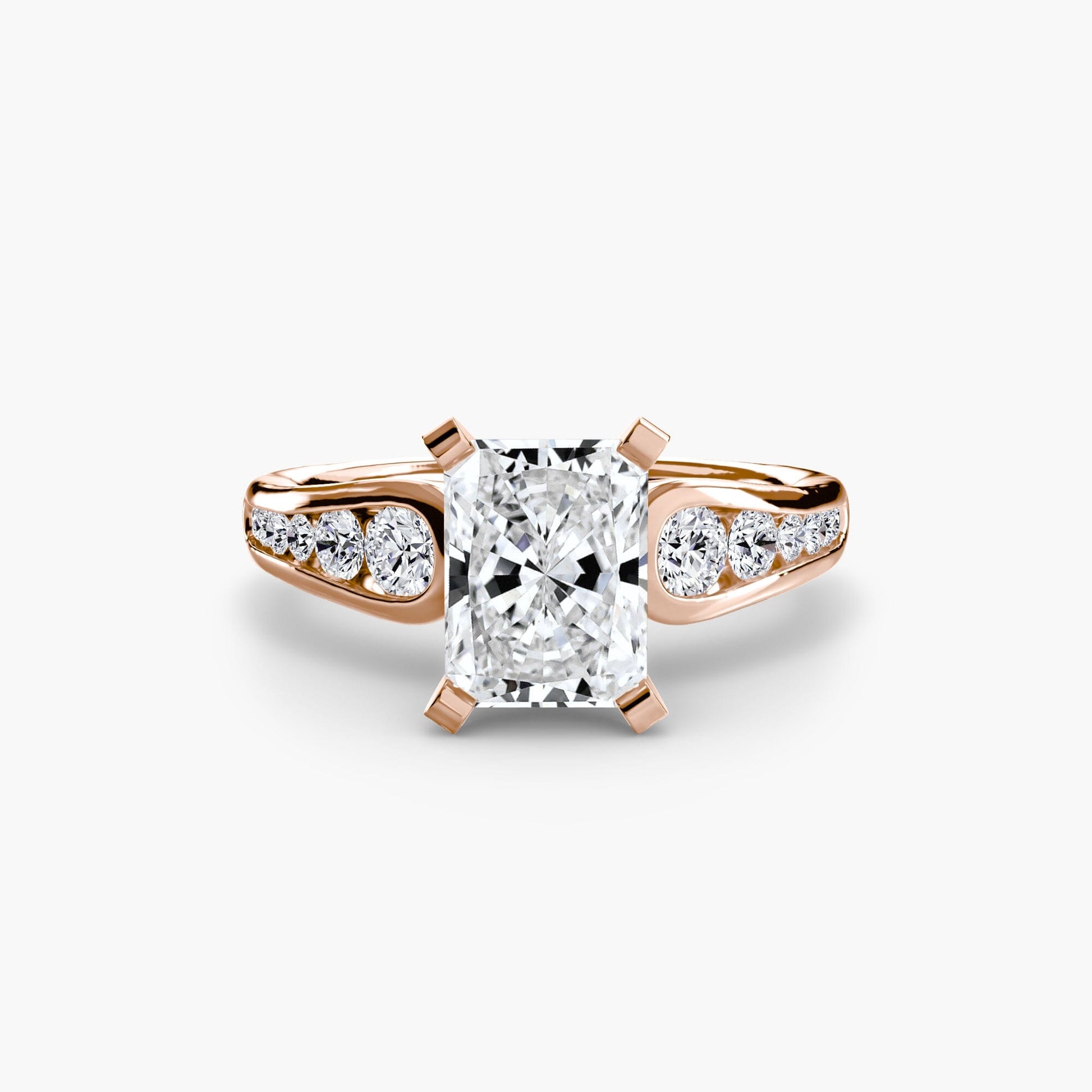 Solitaire with Pavé 2 setting Aces Jewellers 