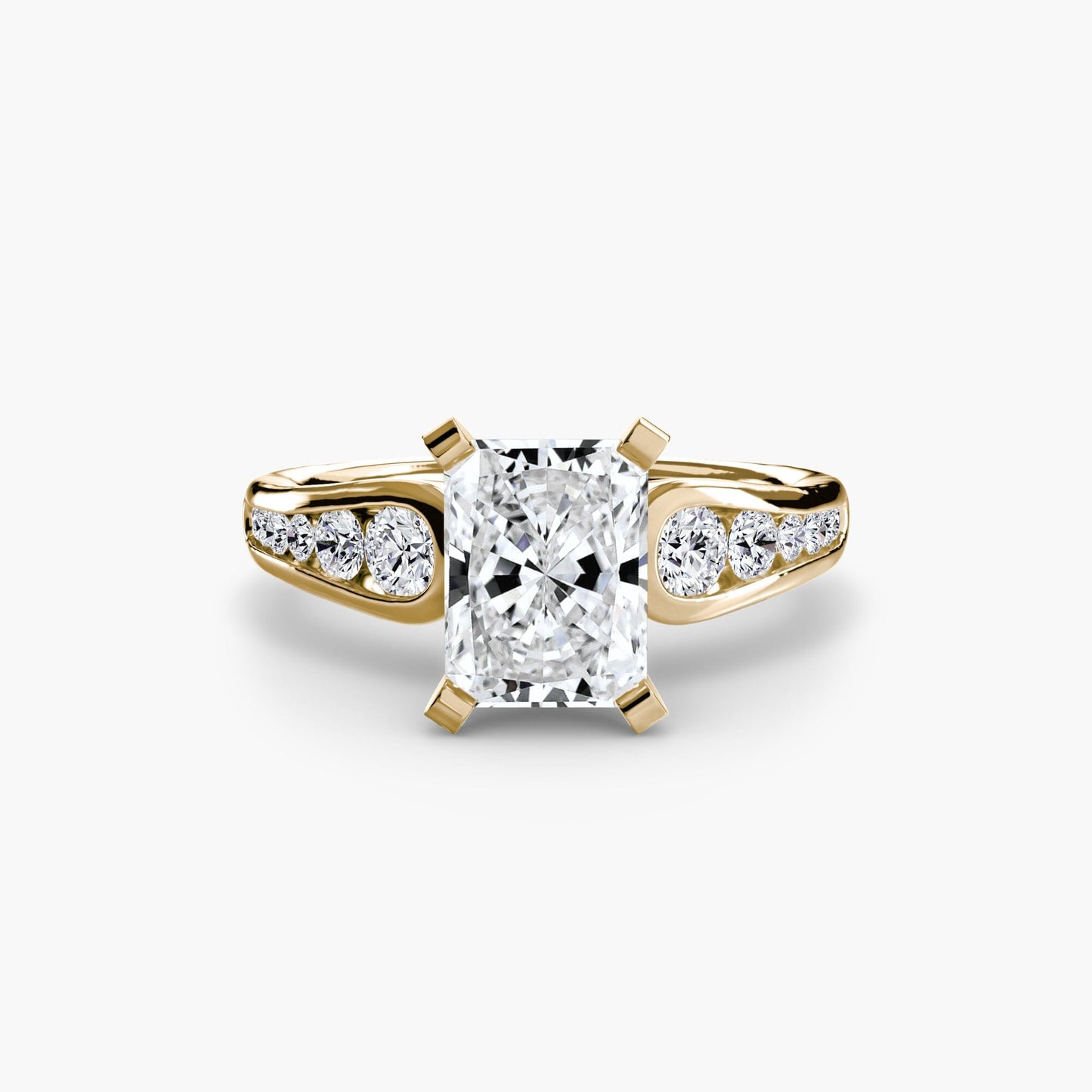 Solitaire with Pavé 2 setting Aces Jewellers 