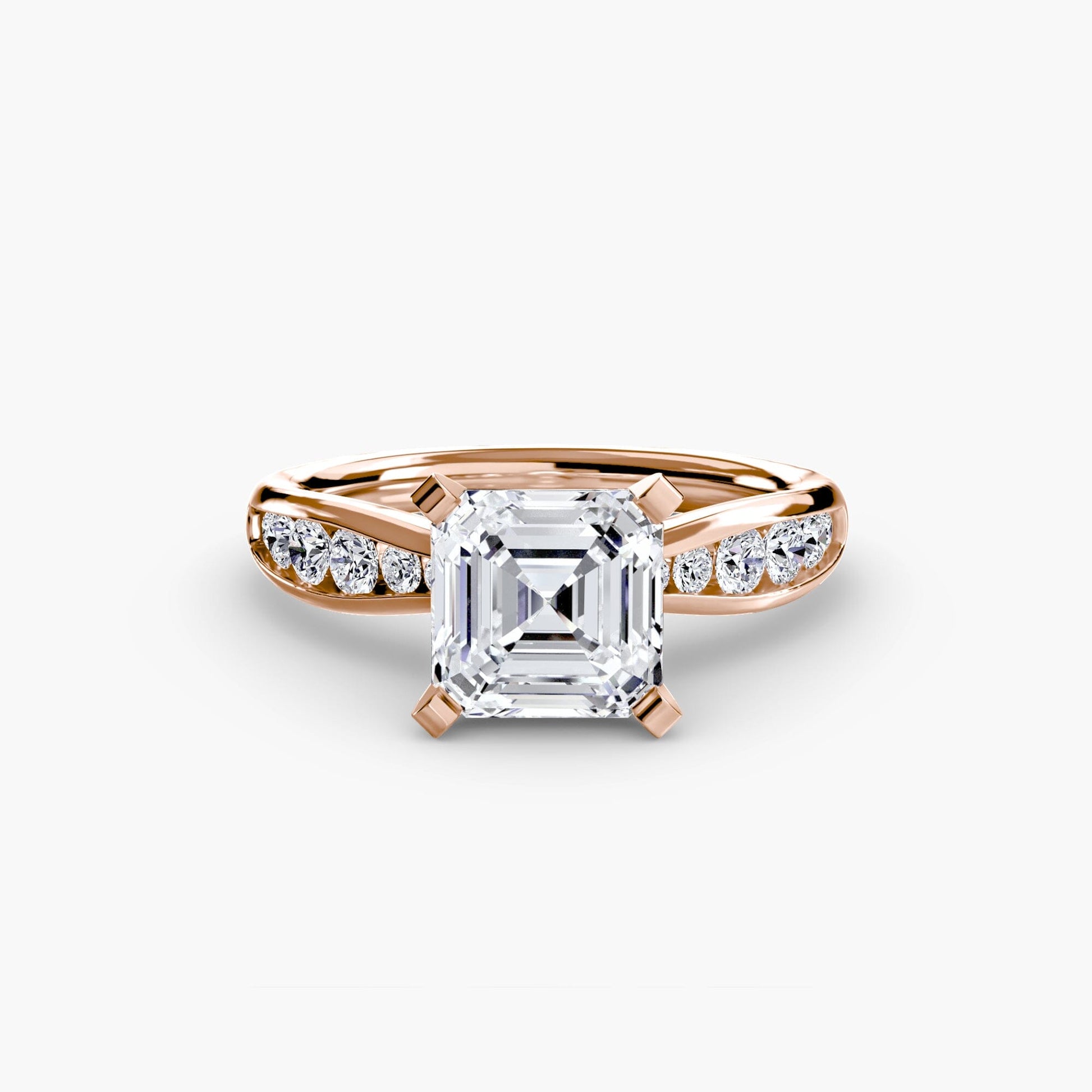 Solitaire with Pavé 3 setting Aces Jewellers 