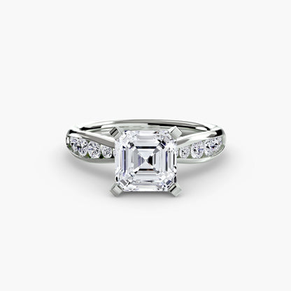 Solitaire with Pavé 3 setting Aces Jewellers 
