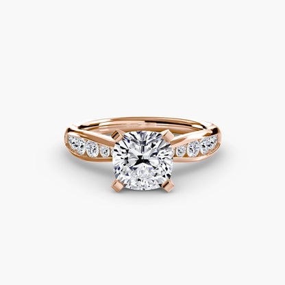 Solitaire with Pavé 3 setting Aces Jewellers 