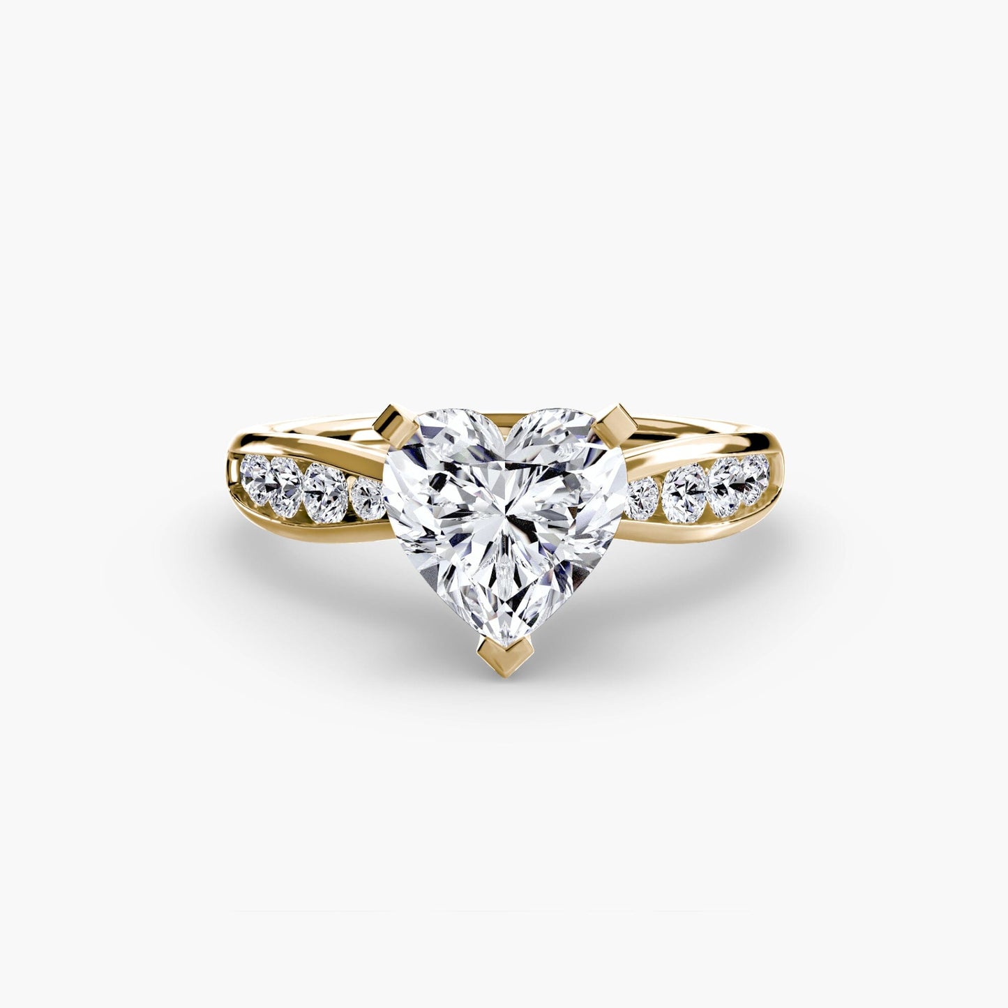 Solitaire with Pavé 3 setting Aces Jewellers 