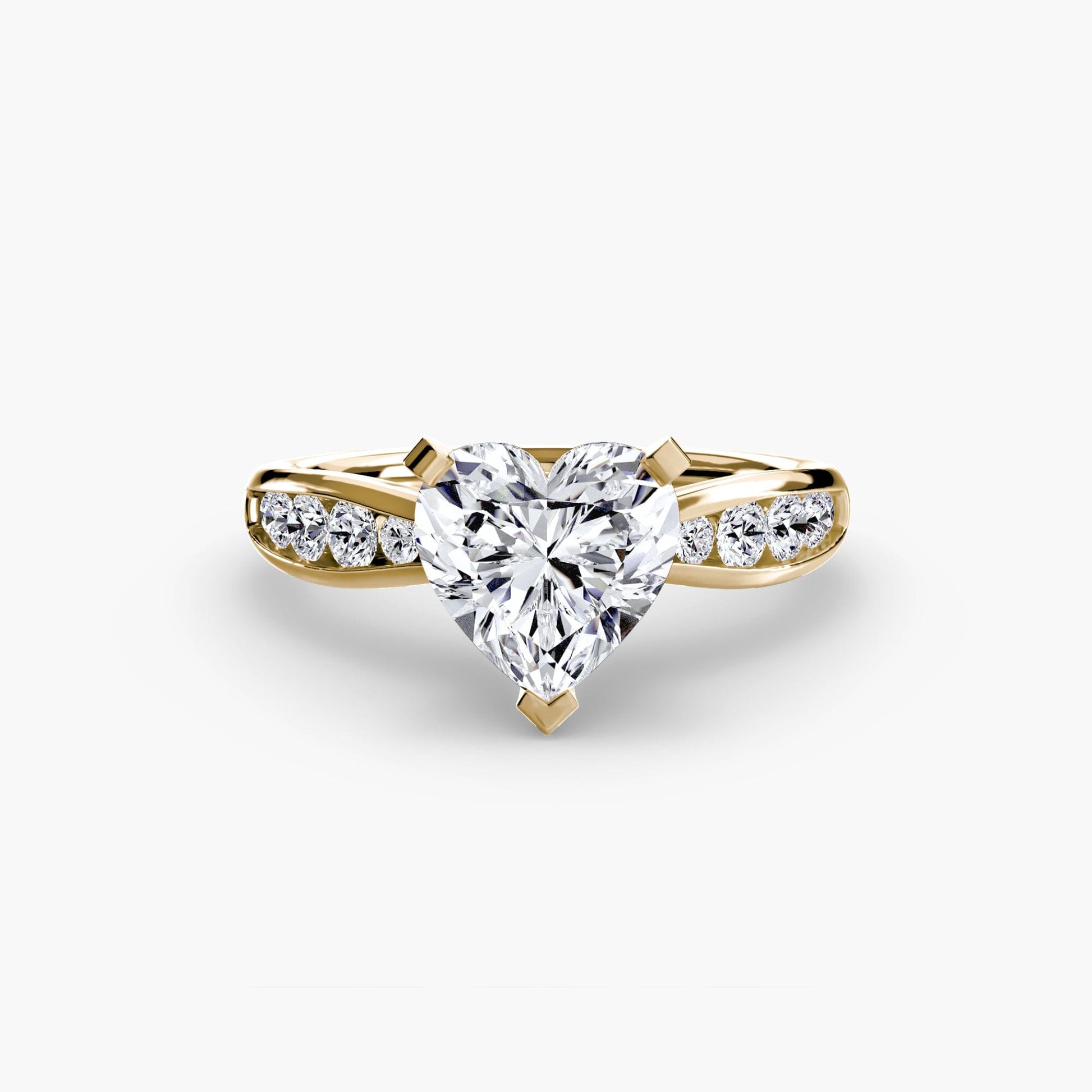 Solitaire with Pavé 3 setting Aces Jewellers 