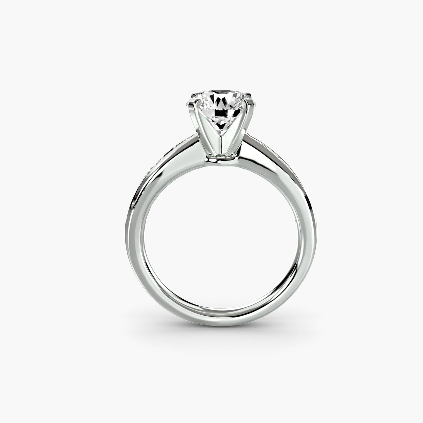Solitaire with Pavé 3 setting Aces Jewellers 