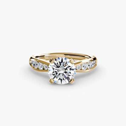 Solitaire with Pavé 3 setting Aces Jewellers 