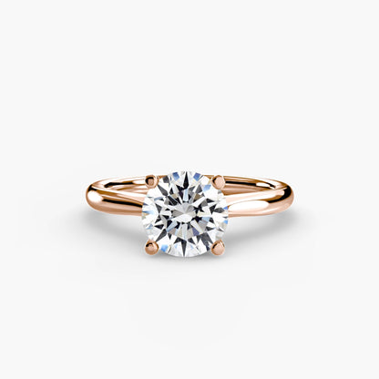Solitaire ring 3 setting Aces Jewellers 