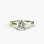 Solitaire ring 3 setting Aces Jewellers 9K Yellow Gold Round 