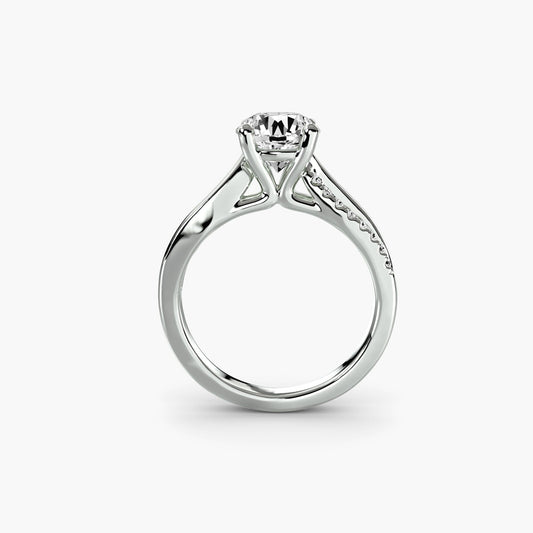 The Split Shank Pavé Solitaire setting Aces Jewellers 