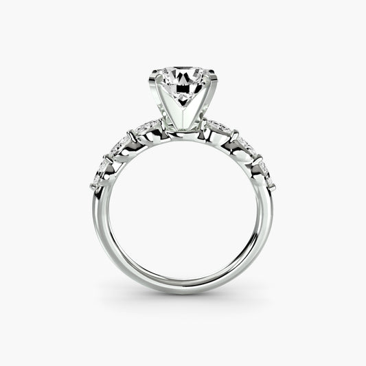 The Floral Accent Solitaire