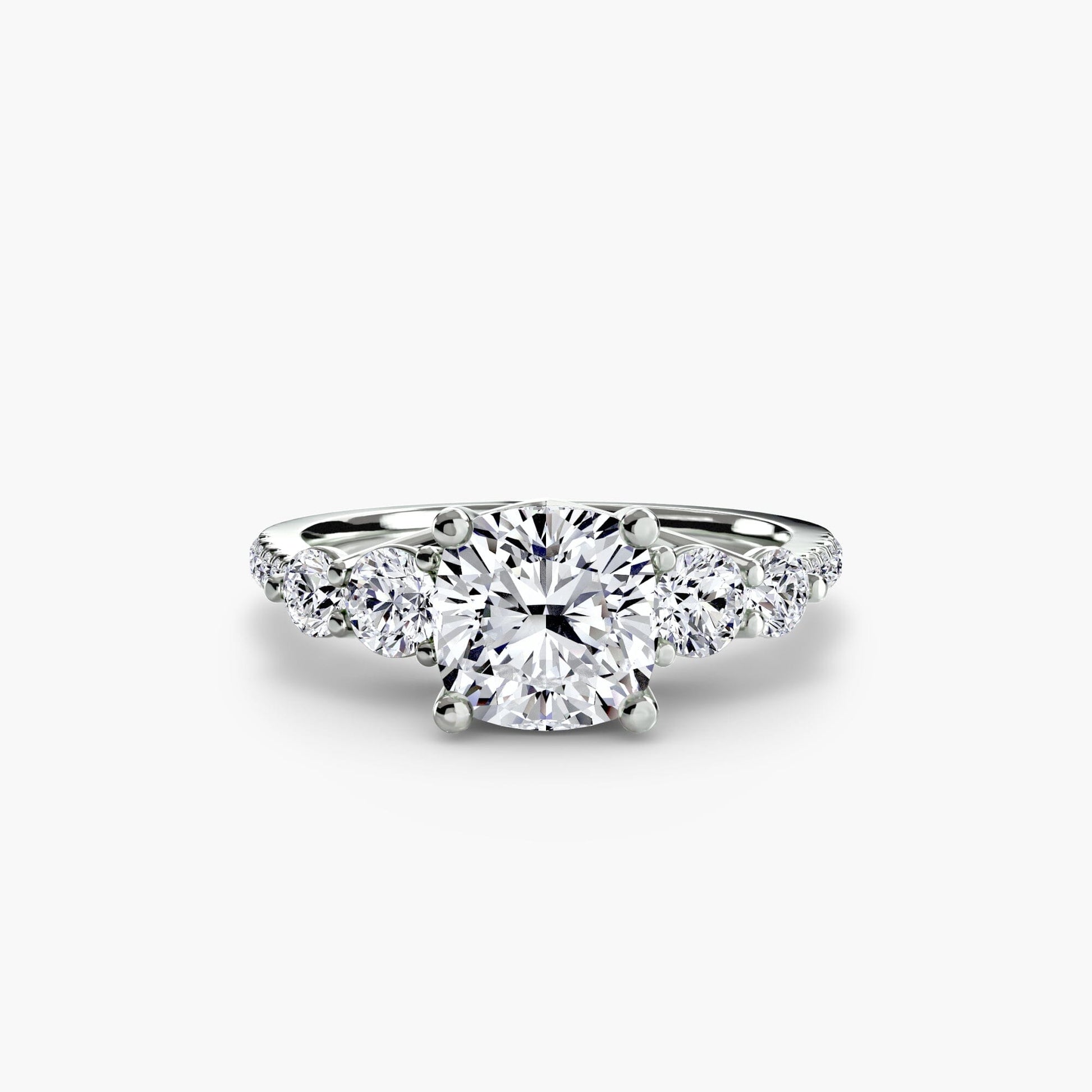 Five Stone Ring with Pavé Band setting Aces Jewellers 