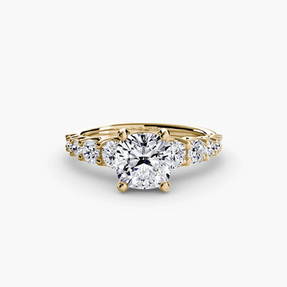 The Graduated Accent Ring setting Aces Jewellers 