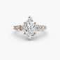 The Graduated Accent Ring setting Aces Jewellers 9K Rose Gold Marquise 