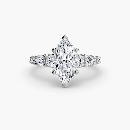 The Graduated Accent Ring setting Aces Jewellers 