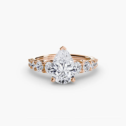The Graduated Accent Ring setting Aces Jewellers 