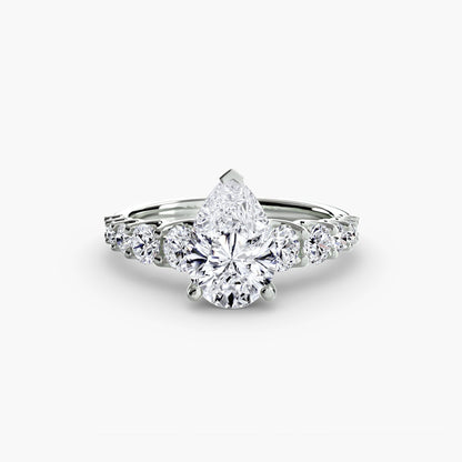 The Graduated Accent Ring setting Aces Jewellers 