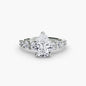 The Graduated Accent Ring setting Aces Jewellers 9K White Gold Pear 