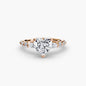 The Tiered Accent Ring setting Aces Jewellers 9K Rose Gold Heart 