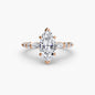 The Tiered Accent Ring setting Aces Jewellers 9K Rose Gold Marquise 