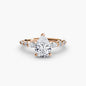 The Tiered Accent Ring setting Aces Jewellers 9K Rose Gold Pear 