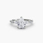 The Tiered Accent Ring setting Aces Jewellers 9K White Gold Pear 