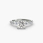 The Tiered Accent Ring setting Aces Jewellers 9K White Gold Princess 