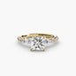 The Tiered Accent Ring setting Aces Jewellers 9K Yellow Gold Princess 