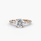 The Tiered Accent Ring setting Aces Jewellers 9K Rose Gold Round 