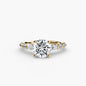 The Tiered Accent Ring setting Aces Jewellers 9K Yellow Gold Round 