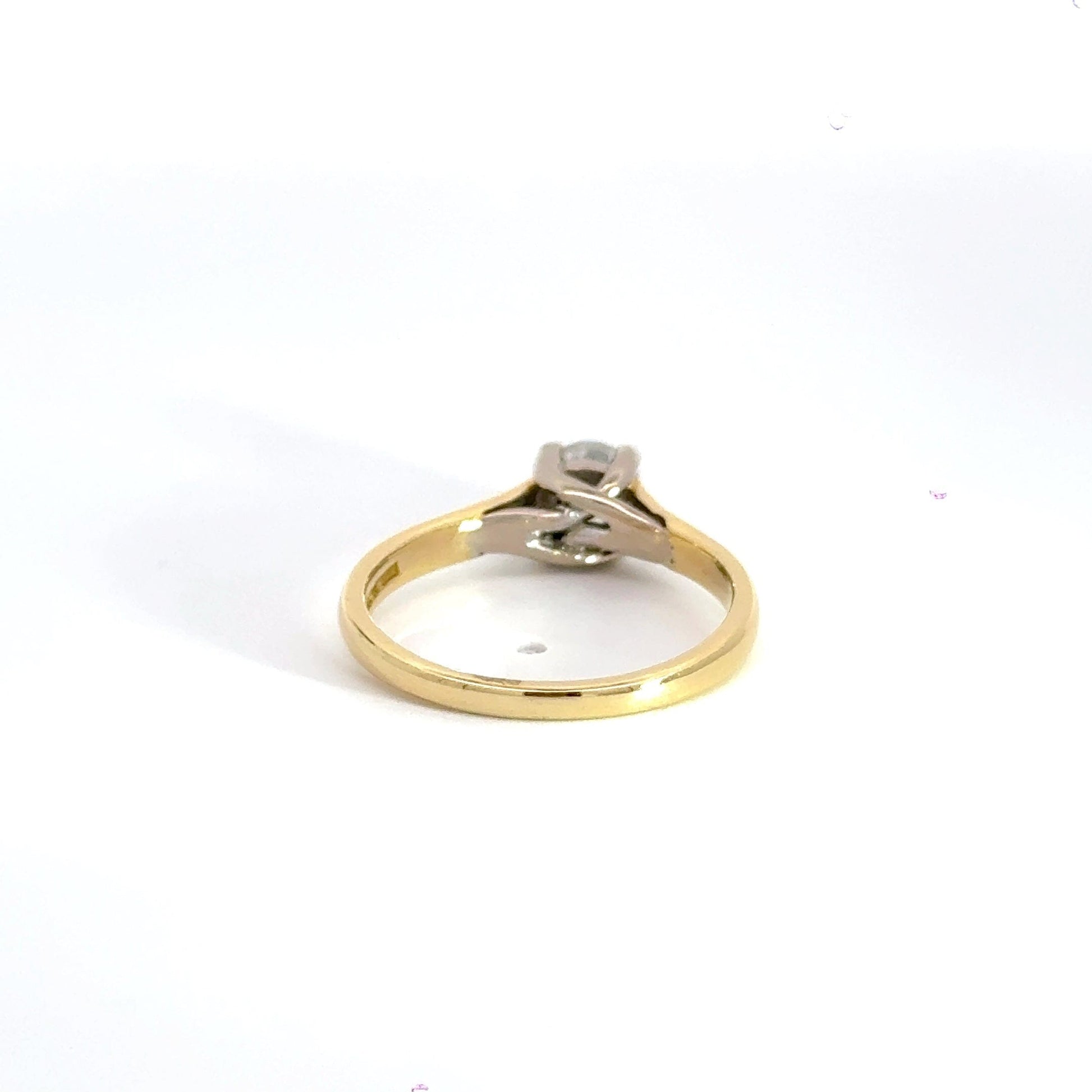 18CT Yellow Gold Solitaire Diamond Ring Aces Jewellers 