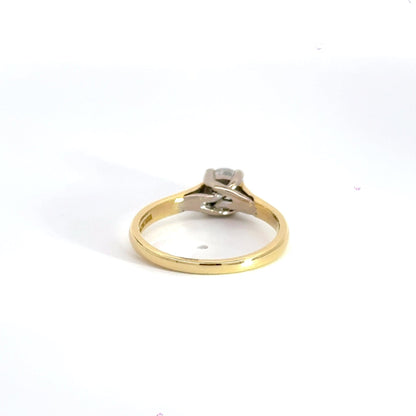 18CT Yellow Gold Solitaire Diamond Ring Aces Jewellers 