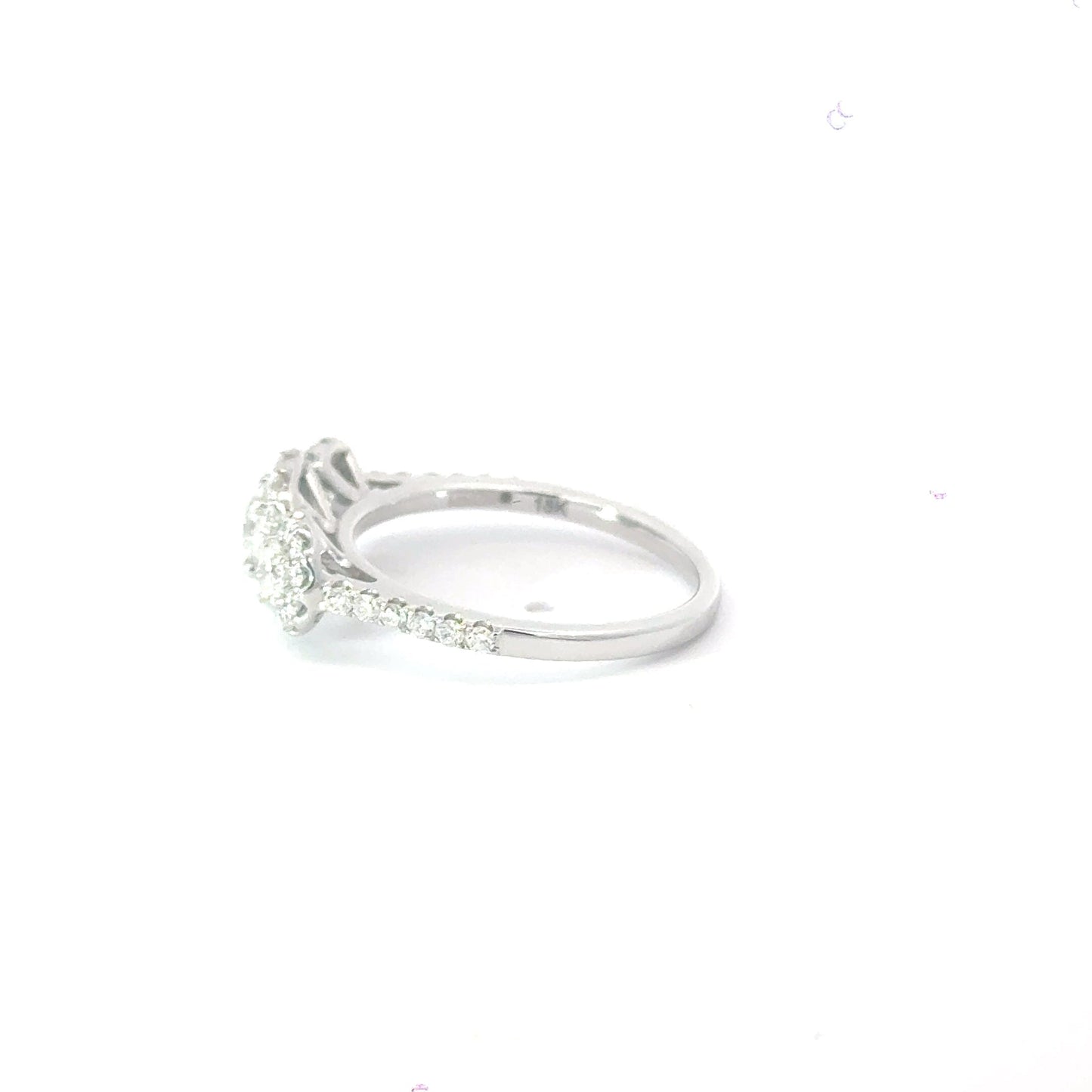 18ct White Gold Trilogy Diamond Ring Aces Jewellers 