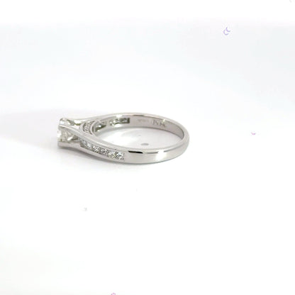 18CT White Gold Princess Cut Diamond Ring Aces Jewellers 