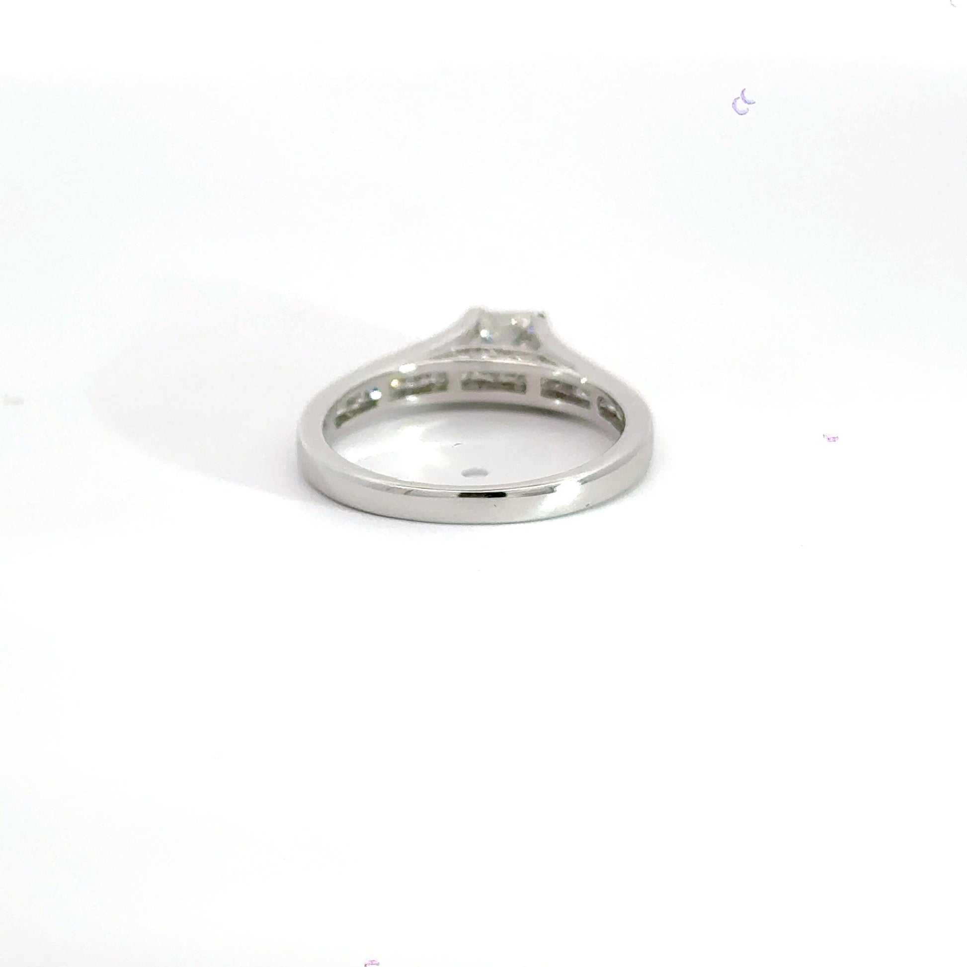 18CT White Gold Princess Cut Diamond Ring Aces Jewellers 
