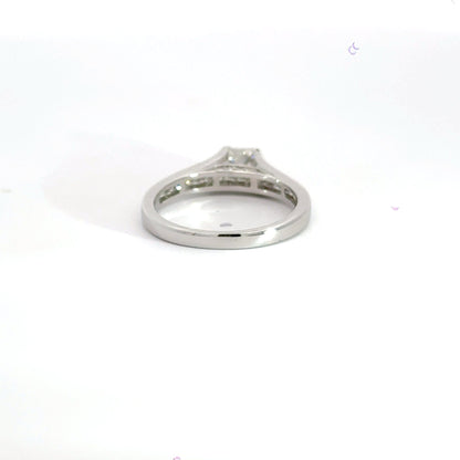 18CT White Gold Princess Cut Diamond Ring Aces Jewellers 