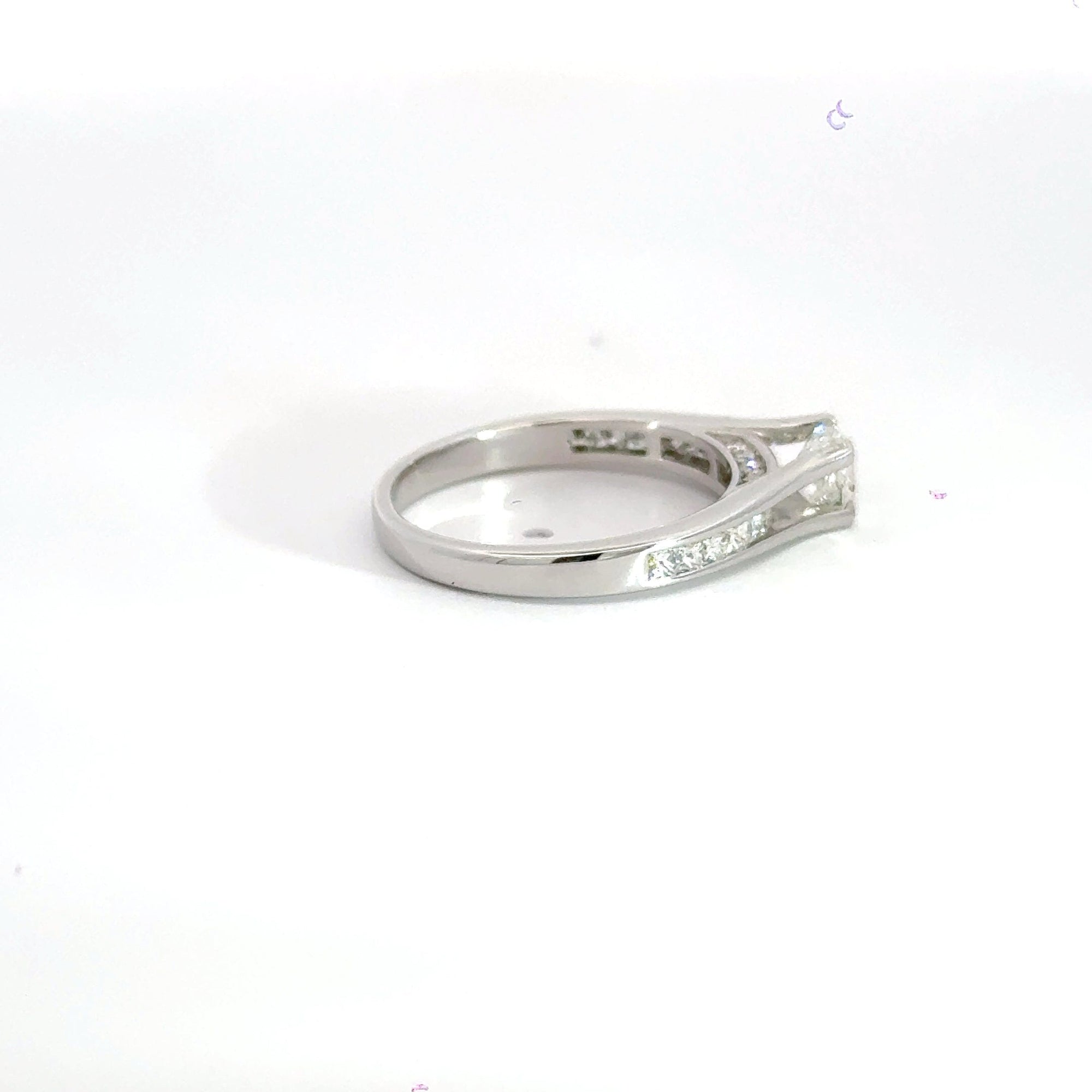 18CT White Gold Princess Cut Diamond Ring Aces Jewellers 