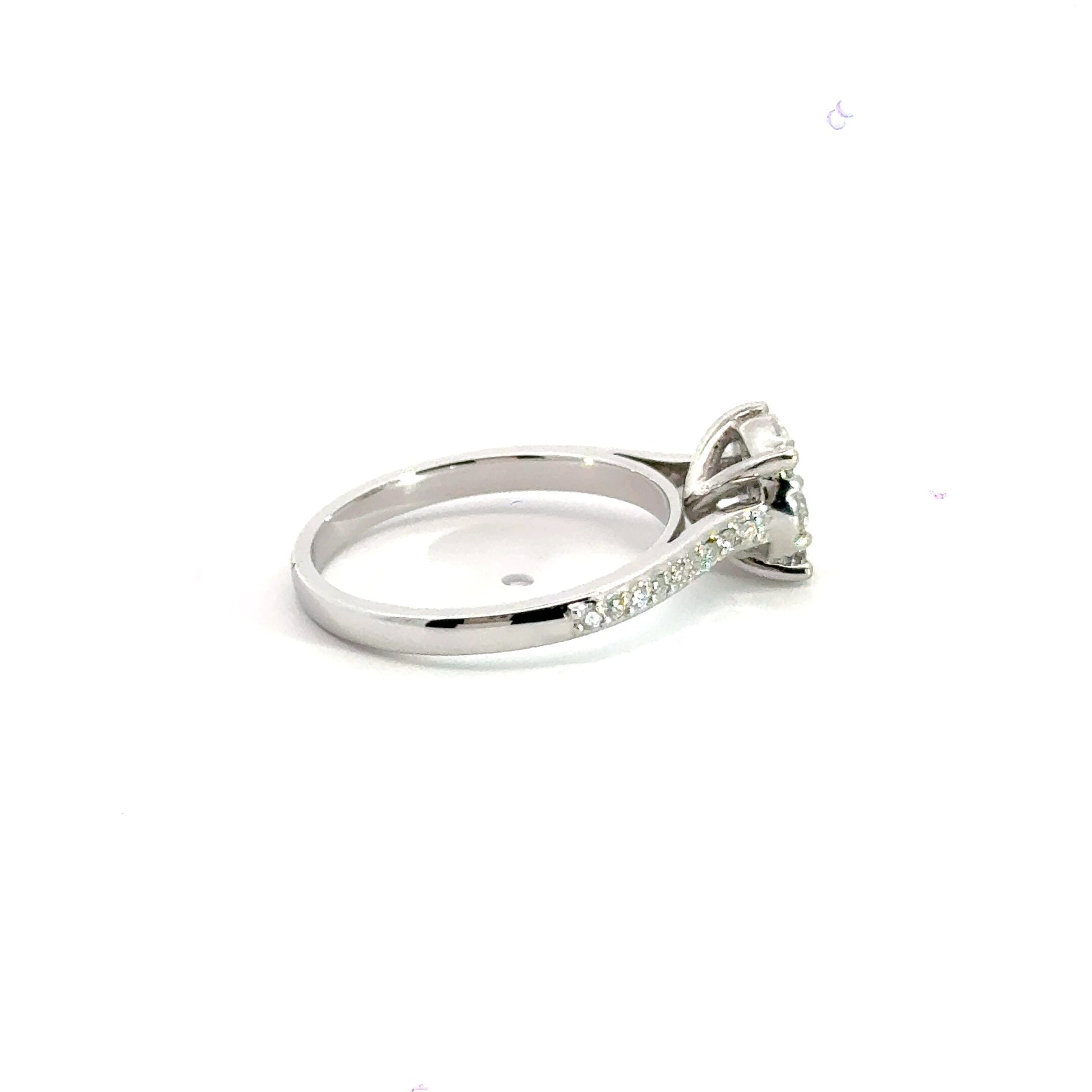 18CT White Gold Cluster Ring Aces Jewellers 