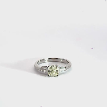 18CT White Gold Diamond Trilogy Ring