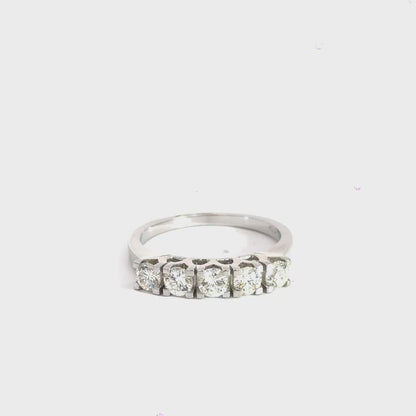 18CT White Gold Diamond Ring Eternity Band