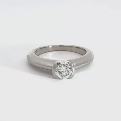 Platinum Solitaire Diamond Ring