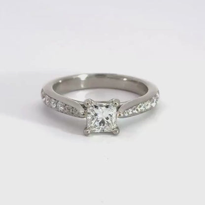 Platinum Solitaire Diamond Ring