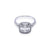 18CT WHITE GOLD DIAMOND CLUSTER RING WITH DIAMONDS ON THE SHOULDERS Aces Jewellers 