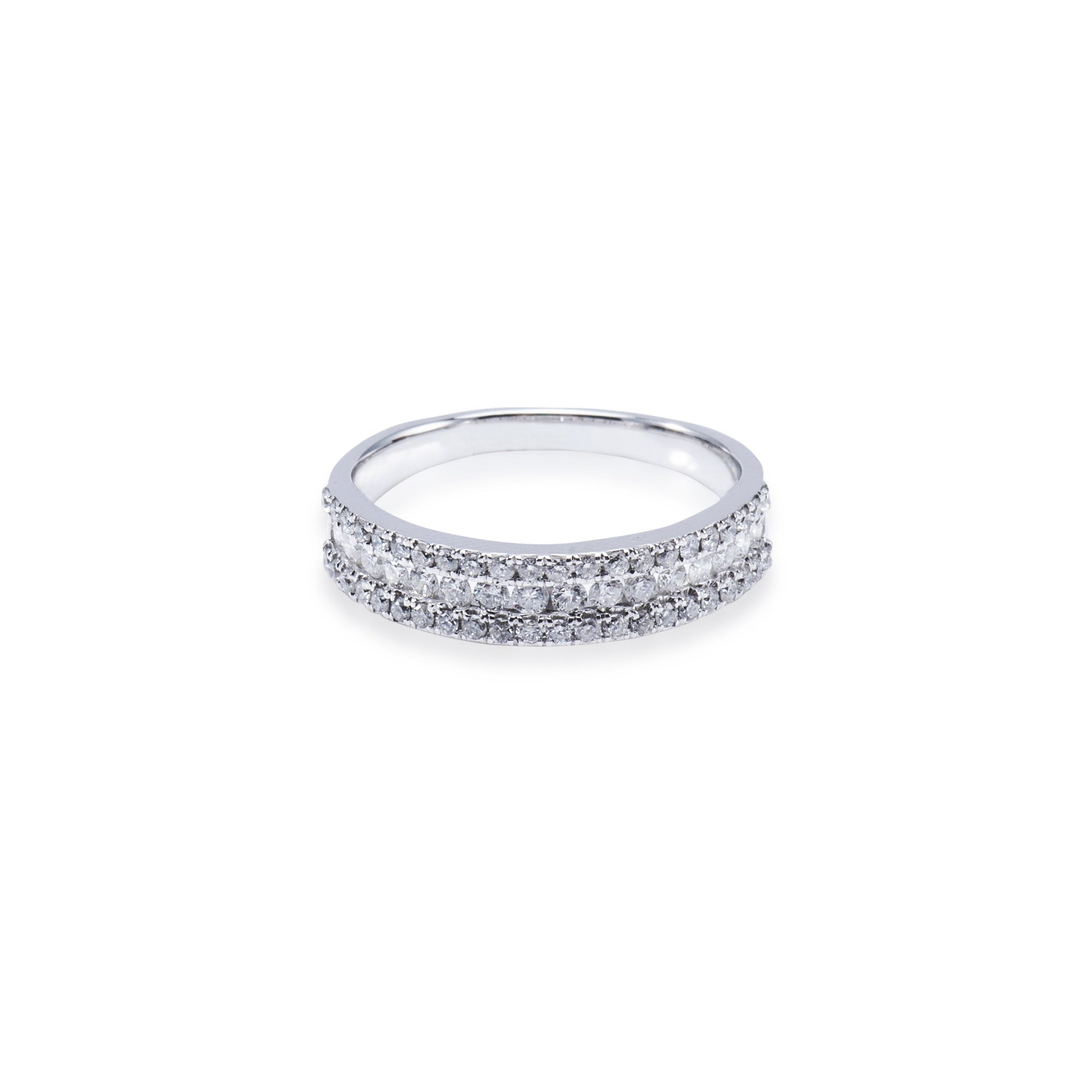 18CT WHITE GOLD DIAMOND ETERNITY/WEDDING RING Aces Jewellers 
