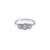 18CT White Gold Trio Halo Style Diamond Engagement Ring Aces Jewellers Aces Jewellers 