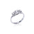 18CT White Gold Trio Halo Style Diamond Engagement Ring Aces Jewellers Aces Jewellers 