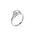 18ct White Gold Halo Style Vintage Diamond Ring Aces Jewellers 