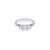 Platinum trilogy princess cut diamond engagement ring Aces Jewellers 